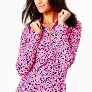 Lilly Pulitzer Pink Leopard Print Top